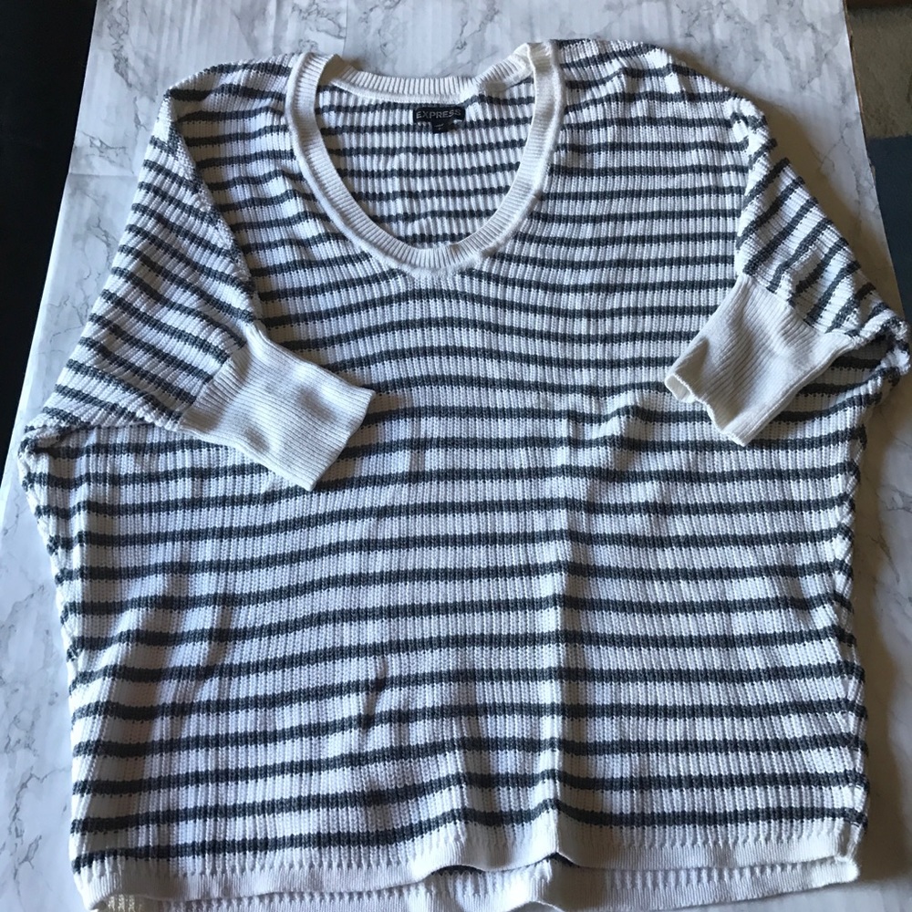 Express V neck dolman sleeve sweater